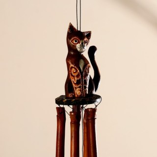Музыка ветра котэ «Кот» 33,5 см. фото