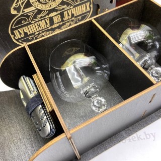 Набор для коньяка «Лучший из лучших» на 2 персоны с мультитулом фото