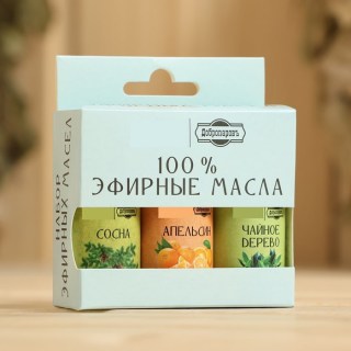 Набор эфирных масел для бани «Сосна, апельсин, чайное дерево» купить