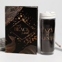 Набор: ежедневник + термостакан «Black mood» купить в Минске +375447651009