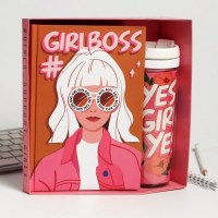 Набор:ежедневник+термостакан «Girlboss» купить в Минске +375447651009