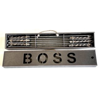 Набор кованых шампуров в чемодане «BOSS» 6 штук купить