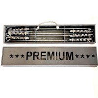 Набор кованых шампуров в чемодане «PREMIUM» 6 штук Минск +375447651009