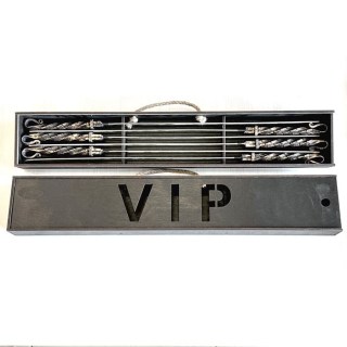 Набор кованых шампуров в чемодане «VIP» 6 штук купить