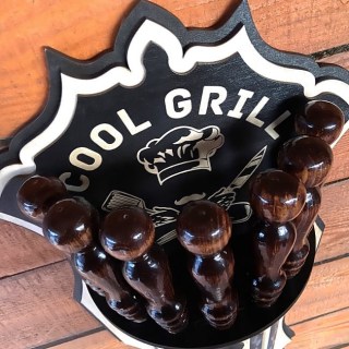 Набор шампуров на подставке «COOL GRILL» 7 предметов фото