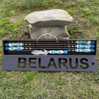 Набор шампуров в чемодане BELARUS «Голубой муар» 6 предметов Минск +375447651009