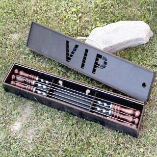 Набор шампуров в чемодане «VIP» 6 штук купить