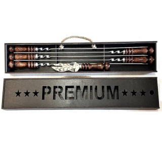 Набор шампуров в чемодане «PREMIUM» 6 предметов купить