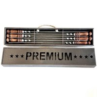 Набор шампуров в чемодане «PREMIUM» 6 штук Минск +375447651009