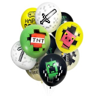 Набор шаров «Minecraft. Happy birthday» 25 штук  купить