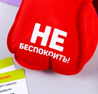 Надувной подголовник для сна «Не беспокоить!» фото