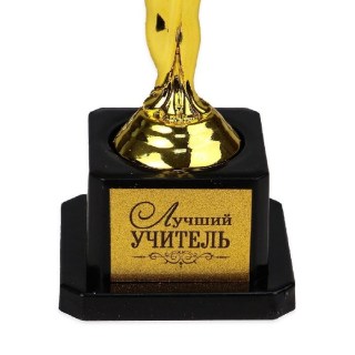 Награда-Ника «Лучший учитель» 19 см. фото
