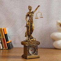 Настольные часы статуэтка «Богиня Фемида» купить в Минск +375447651009