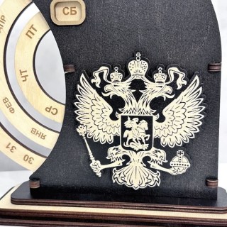 Настольный вечный календарь «Герб Российской Федерации» фото