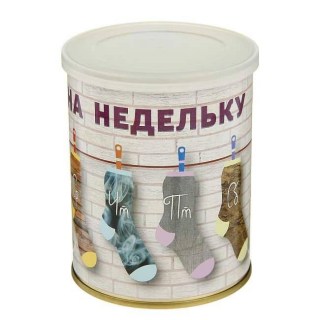 Носки в банке «На недельку» 1 пара фото