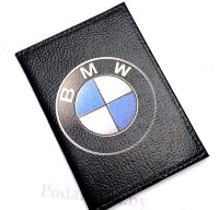 Обложка для автодокументов «BMW» натуральная кожа Минск +375447651009