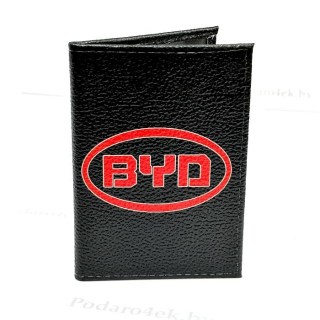 Обложка для автодокументов «BYD» натуральная кожа купить