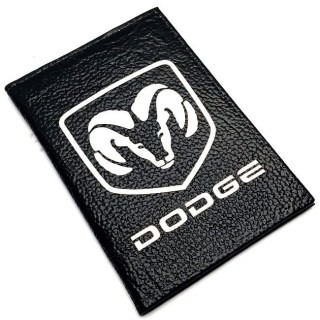 Обложка для автодокументов «DODGE» натуральная кожа фото