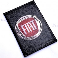 Обложка для автодокументов «FIAT» натуральная кожа Минск +375447651009