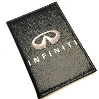 Обложка для автодокументов «INFINITI» из натуральной кожи Минск +375447651009