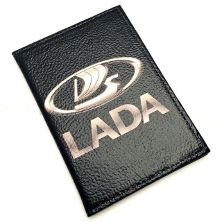 Обложка для автодокументов «LADA» натуральная кожа фото