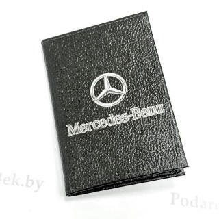 Обложка для автодокументов «Mercedes-Benz» натуральная кожа фото