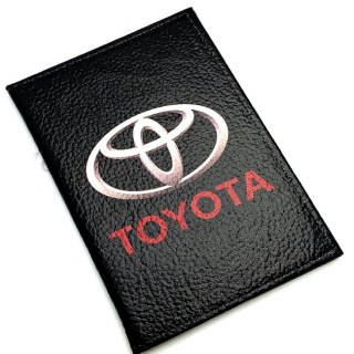 Обложка для автодокументов «TOYOTA» натуральная кожа купить