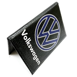 Обложка для автодокументов «Volkswagen» кожаная фото