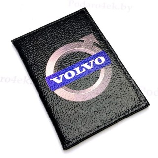 Обложка для автодокументов «VOLVO» натуральная кожа купить