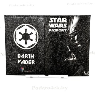 Обложка для паспорта «STAR WARS» натуральная кожа фото
