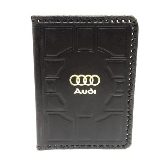 Обложка на автодокументы «AUDI» кожаная купить