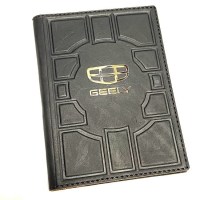 Кожаная обложка для в/у ручной работы «GEELY» (Джили) Минск +375447651009