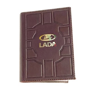 Обложка на автодокументы «LADA» кожаная купить