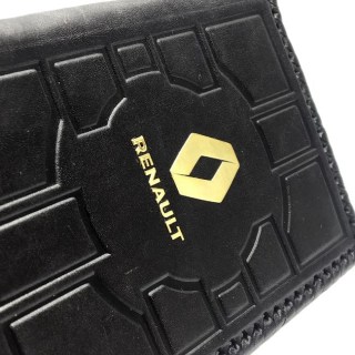 Обложка на автодокументы «Renault» кожаная фото