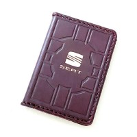 Обложка на автодокументы «SEAT» кожаная Минск