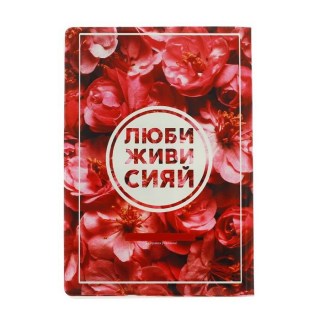 Обложка на паспорт «Люби, живи, сияй» фото
