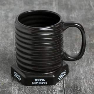 Кружка-болт «100% Мужик» 0,4 л. купить