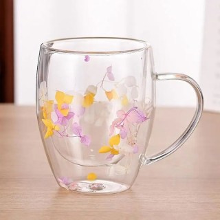 Оригинальная кружка с двойными стенками «Lovely flowers» 350 мл купить