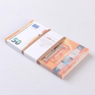 Сувенирные деньги пачка купюр 50 евро (бутафорские деньги) купить