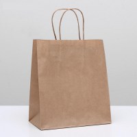 Пакет подарочный крафт 22 × 12 × 18 см Минск +375447651009