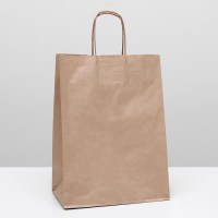 Пакет подарочный крафт 26 × 15 × 35 см Минск +375447651009