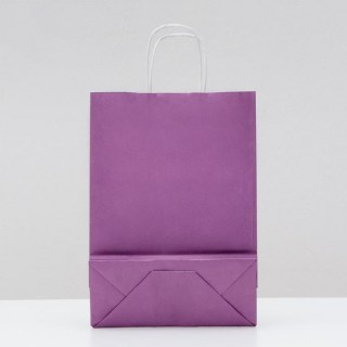 Пакет подарочный крафт «Lilac» 18 х 8 х 25 см фото