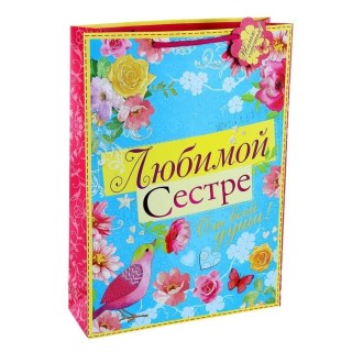 Пакет подарочный «Любимой сестре» купить