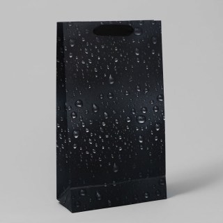 Пакет подарочный вертикальный «Water drops» 20 x 35 x 9 см фото