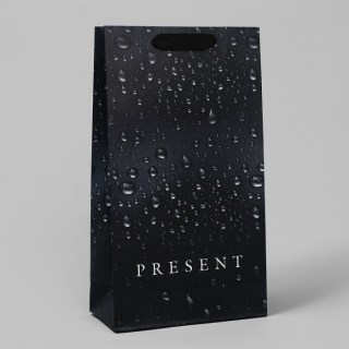 Пакет подарочный вертикальный «Water drops» 20 x 35 x 9 см купить