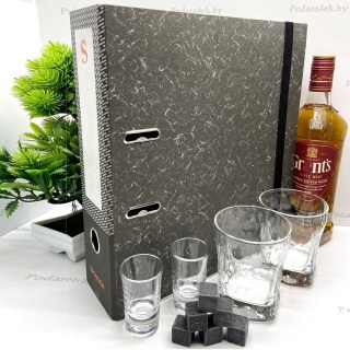 Папка-бар «Office Party» с набором для виски фото