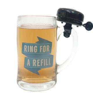 Пивная кружка со звоночком «Ring for a refill» 400 мл купить