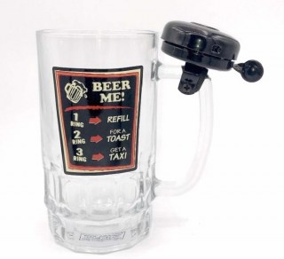 Пивная кружка со звонком «Beer me» 0,5 л. купить