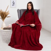 Плед с рукавами «Бордовый» 150х200 см купить в  Минск +375447651009