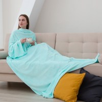 Плед с рукавами «Handy» цвет тиффани купить в Минске +375447651009